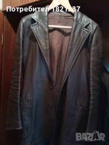 Мъжко кожено яке , снимка 8 - Якета - 52900568
