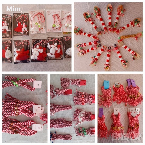 Пижу и Пенда ръчна изработка - Мартеници за ръка,за закичване