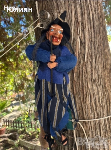 Висяща Баба Яга, снимка 4 - Декорация за дома - 54021076