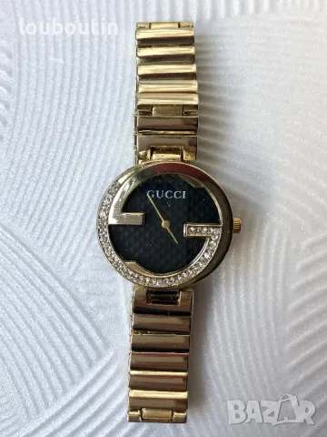 Дамски часовник Gucci с камъни, снимка 2 - Дамски - 47842171