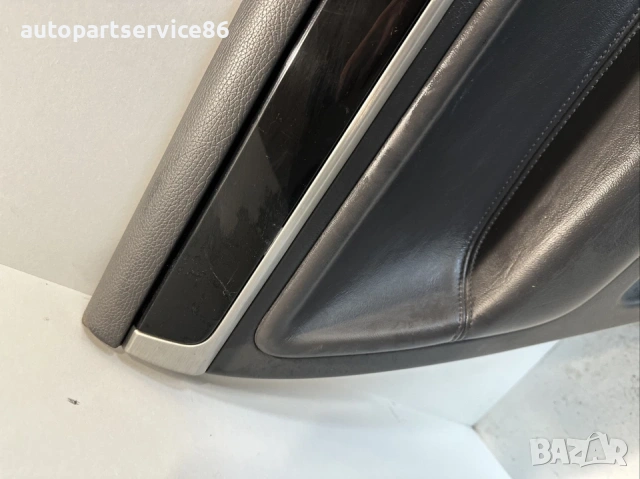 Вътрешна кожена тапицерия за врата, черна, задна лява за Volkswagen Touareg (2009) 7L6867211, снимка 3 - Части - 54164796