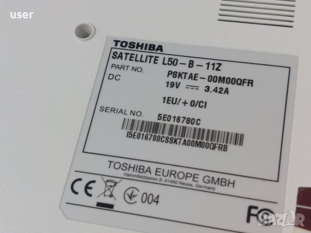 4GB RAM, i5-4200u 15.6" лаптоп Toshiba Satellite L50-B AMD Radeon R5 M230 1GB, 750GB хард диск, снимка 6 - Лаптопи за дома - 45248137