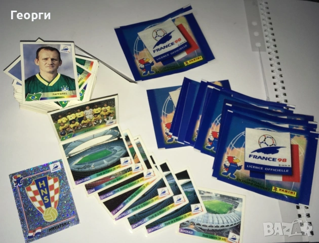 Стикери на Panini France 98 от Италия.