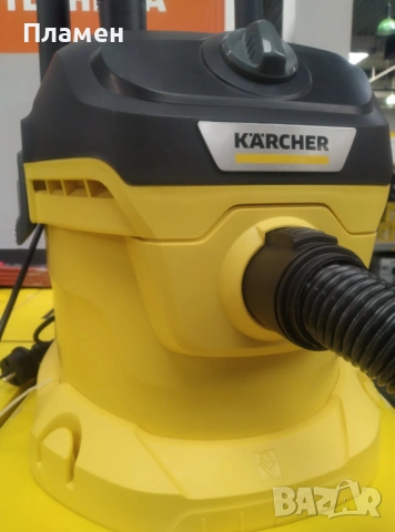Мултифункционална прахосмукачка KARCHER WD 2 Black сухо и мокро почиства, снимка 2 - Прахосмукачки - 37774306