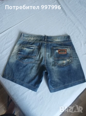 къси дънки- DSQUARED- унисекс XL размер, снимка 12 - Къси панталони и бермуди - 50990457
