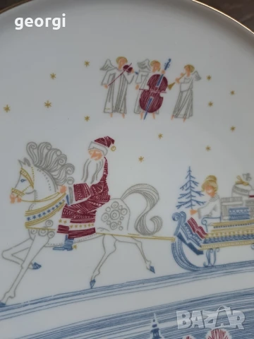 немска коледна порцеланова чиния     8/4