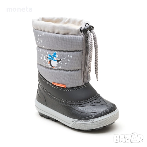 69лв! с ЦИП! БЕЗПЛАТНА ДОСТАВКА. DEMAR Размери 20 до 29. ЕСТЕСТВЕНА ВЪЛНА, Детски Aпрески KENNY СИВ, снимка 2 - Детски боти и ботуши - 51911423