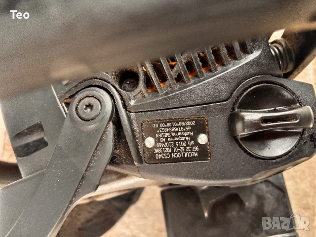 Бензинова резачка McCulloch  CS 340, снимка 3 - Моторни триони/резачки - 54159051