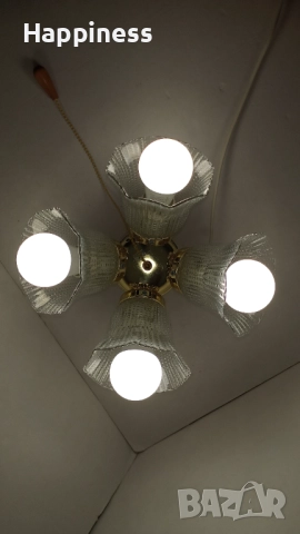 Лампа за таван с 4 Нови LED крушки, снимка 7 - Лампи за таван - 50578938