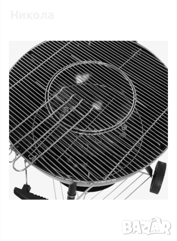 Продавам Електрическо барбекю на дървени въглища Gregman Roast 60, бързо нагряване, колела за трансп, снимка 3 - Друга електроника - 53420842