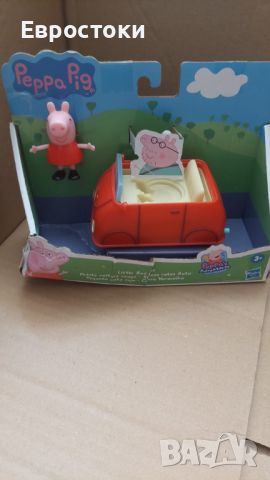 Hasbro Peppa Pig  Играчка Малка червена кола Peppa's Adventures  включва 3-инчова фигурка, снимка 5 - Коли, камиони, мотори, писти - 46114049