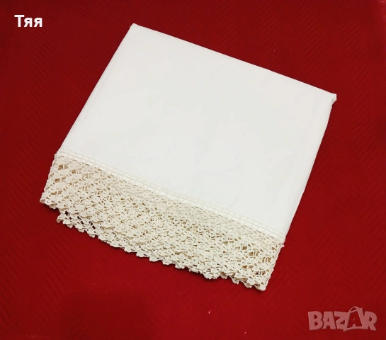 Чаршафи хасе с плетена дантела , снимка 4 - Спално бельо - 53931292