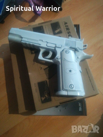 Въздушен пистолет Колт 1911, 3 джаула! Метал. , снимка 3 - Въздушно оръжие - 53097527