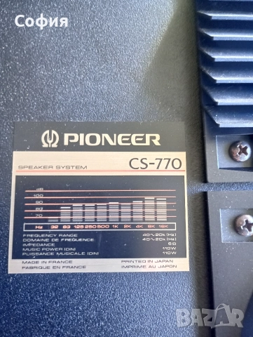 PIONEER CS 770. 110w. 20--20.000 6 om, снимка 17 - Тонколони - 52738751
