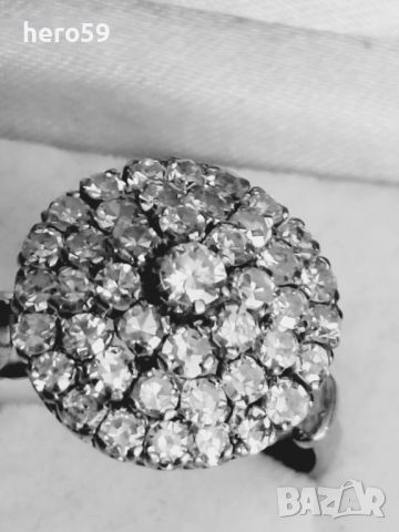 Прекрасен дамски златен(750 проба)пръстен с брилянти 1,41 карата, снимка 2 - Пръстени - 46049082