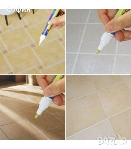 Избелващ маркер за фуги Grout pen, снимка 6 - Други - 46100143