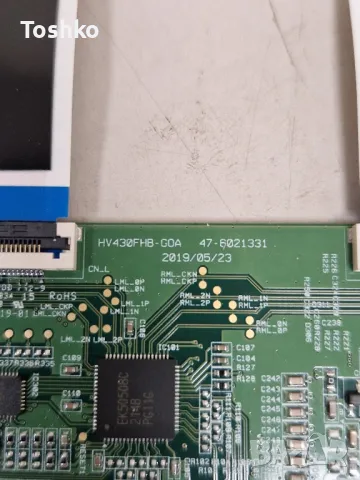 TOSHIBA 43LA2063DG MAIN  17MB171 POWER  17IPS62 TCON  HV430FHB-GOA PANEL VES430UNDB-2D-N44, снимка 6 - Части и Платки - 50350270
