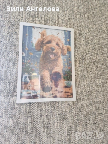 Диамантен гоблен с рамка, размер 30/40 см., снимка 3 - Гоблени - 53755631