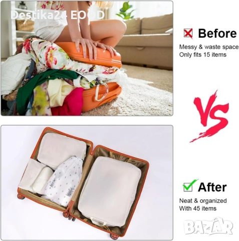 Органайзери за куфар OSDUE – комплект 10 броя, водоустойчиви, снимка 7 - Аксесоари и консумативи - 53154367