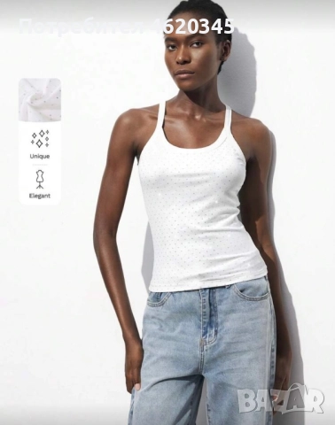 Рокля и потник / топ с камъни, снимка 4 - Рокли - 52068976