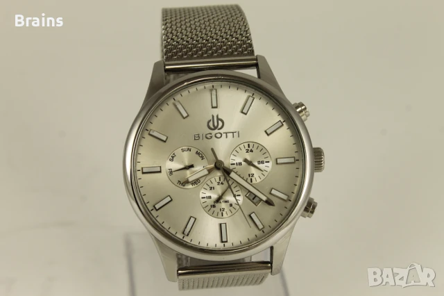 BIGOTTI MILANO Мъжки Кварцов Часовник Dual Time, снимка 2 - Мъжки - 51020074