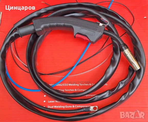 Шланг 3 и 3.5м. за телоподаващ Миг-Маг Директно присъединяване, газ, без газ 