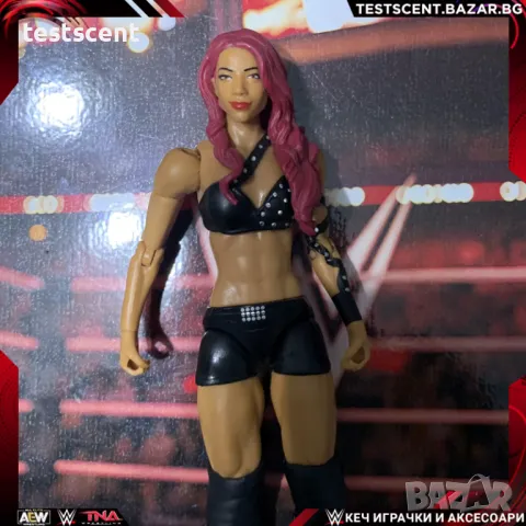 Екшън фигура WWE Sasha Banks Саша Банкс играчка Elite Series Mattel figure Black Mercedes Mone, снимка 1 - Колекции - 48747449