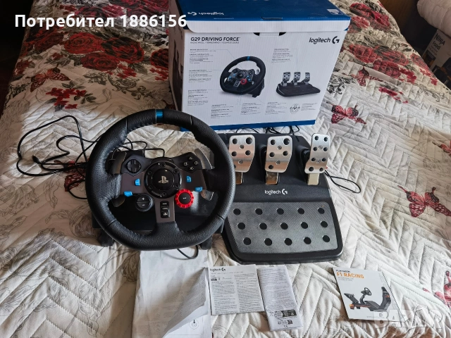 logitech g29 перфектен, снимка 8 - Други игри и конзоли - 53872166