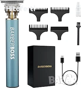 Безжична машинка за подстригване Barberboss QR-2077 (син)