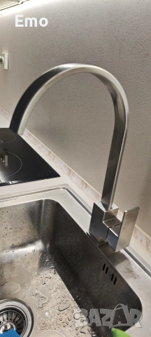 продавам смесител за кухня от неръждаема стомана инокс, снимка 3 - Аксесоари за кухня - 54231531