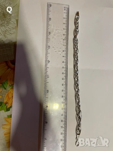Сребърна мъжка гривна, проба 925 (21), снимка 4 - Гривни - 51110000