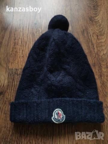 moncler pom pom blue beanie - страхотна дамска шапка , снимка 3 - Шапки - 52887370