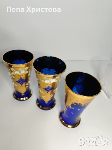 Комплект за лимонада/вода от чешки цветен кристал, снимка 13 - Сервизи - 53663721