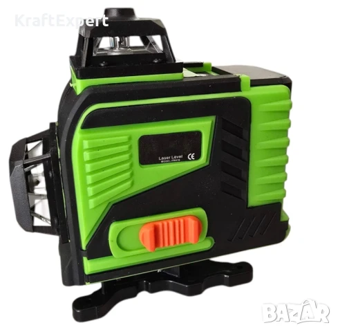 4D Самонивелиращ Лазерен Нивелир с Зелен Лъч + Тринога 1,6м и Комплект Аксесоари, снимка 3 - Измервателни инструменти - 50482758