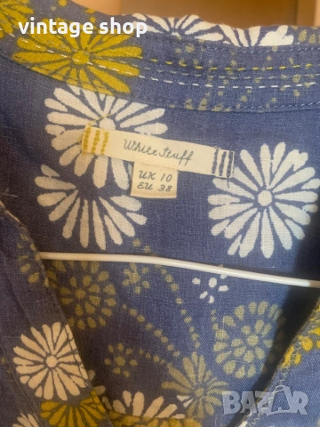 Ленена рокля( туника) с флорален десен, снимка 9 - Рокли - 53899108