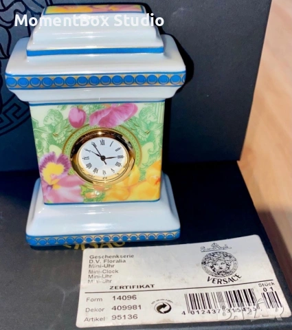 Rosenthal Versace порцелан часовник , снимка 2 - Антикварни и старинни предмети - 53648252