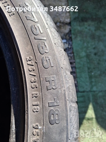 275 35 18 Континентал 2бр летни , снимка 5 - Гуми и джанти - 53748386