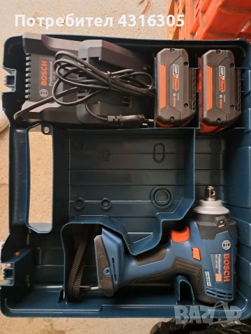 Безчетков ударен гайкоерт на Бош, снимка 5 - Винтоверти - 54005676