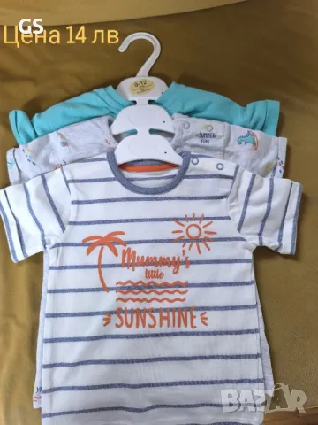 Лот Тениски Asda George. Размери 6-9м и 9-12м. Нови., снимка 7 - Бебешки блузки - 49695099