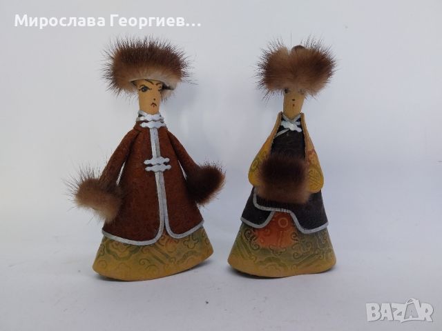 Винтидж кожени куклички от СССР, ръчна изработка, снимка 4 - Други ценни предмети - 45476812