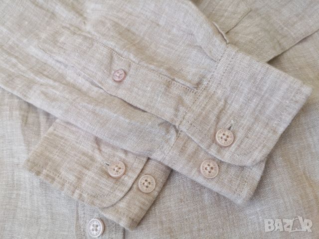 LTB 1948 Summer Shirt Long Sleeve / XS* / мъжка ленено памучна лятна риза / състояние: ново, снимка 7 - Ризи - 45189850