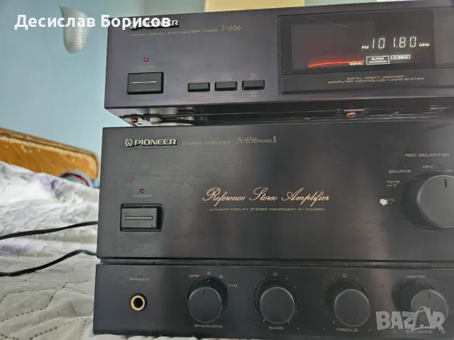 Стерео усилвател Pioneer A-656 Mark 2+тунер Pioneer F-656, снимка 2 - Ресийвъри, усилватели, смесителни пултове - 50377323