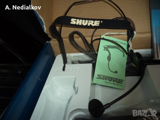 Безжичен микрофон за глава Shure SLX, снимка 3 - Микрофони - 51776077