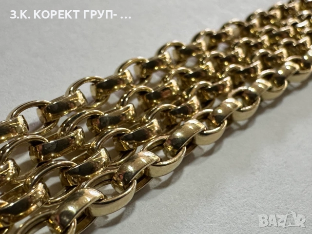 Златен синджир 14к, 9,19гр, снимка 4 - Колиета, медальони, синджири - 52648925