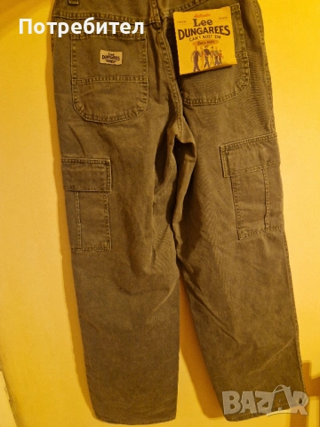 Нови Дънки Lee широк стил цвят Army