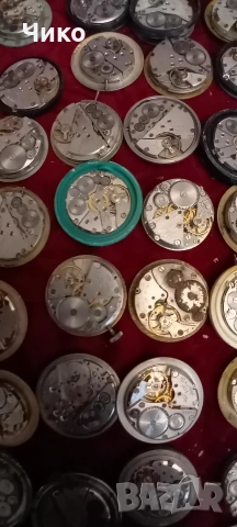 60бр механизми от руски мъжки часовници , снимка 6 - Антикварни и старинни предмети - 53713632