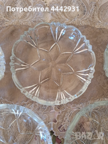 Стъклени купички Китка Нови пазар, снимка 6 - Чинии - 51688289