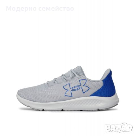 Мъжки маратонки UNDER ARMOUR Charged Pursuit 3 Big Logo Running Shoes Grey/Blue, снимка 2 - Маратонки - 46608313