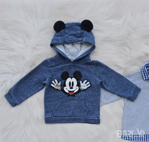 Бебешки блузи Мики Маус 6-9 месеца, снимка 2 - Бебешки блузки - 50382489