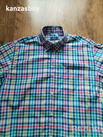 PAUL & SHARK - страхотна мъжка риза КАТО НОВА 42/Л , снимка 5 - Ризи - 54196184